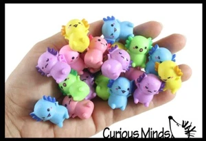 24 bunte kleine Axolotls Figuren - Mini Spielzeug - kleine Neuheit Preis Spielzeug - Teil - Bild 1 von 6