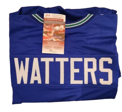 Ricky Watters #32 Autographed Seattle Seahawks Custom XL Jersey- JSA Certified - Image 1 of 3
