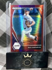 BEN CASPARIUS 2021 Panini Prizm Draft Pick Red Hyper Prizm #PDP162 UCONN Dodgers