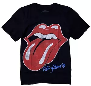 Camiseta para hombre The Rolling Stones Jumbo Tongue 1989 mercancía oficial camiseta negra - Imagen 1 de 1