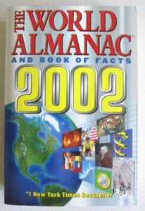 THE WORLD ALMANAC AND BOOK OF FACTS 2002 PAPERBACK 1008 PAGES RARE VINTAGE MINT - Imagen 1 de 2
