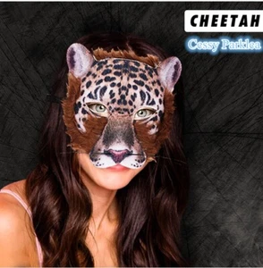 SN-D1-1 Bearded Unisex Latex Plush Fur Cheetah Animal Costume Mask - Picture 1 of 6