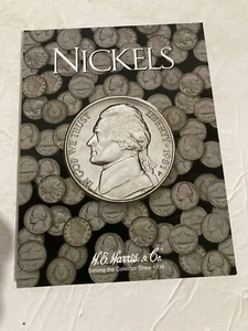 Lot 10 Coin Folder For US Nickels Plain New HE Harris Album 2682 - Picture 1 of 3