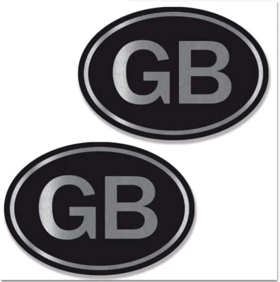 2 x Vinyl Aufkleber Silber Grossbritannien GB Great Britain England UK Flagge - Bild 1 von 4