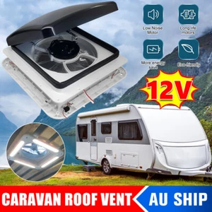 12V 3-Speed Caravan Roof Vent Motor RV Fan Air In & Air Out Motor Home Camper - Picture 1 of 12