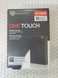 Seagate-HDD Ext 4TB One Touch USB3 Black - Picture 1 of 3