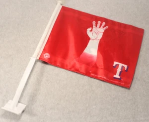 Texas Rangers Car Flag Duel Sided - Licensed MLB Quality Flag ~Choose Color~ NEW - Picture 1 of 9