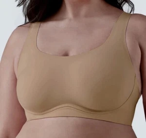 TRUE and CO Body Lift Scoop Hybrid Nude Soft Form Wireless Bra Bralette Women XL - Picture 1 of 7