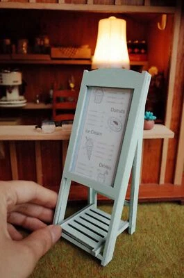 Handmade Dollhouse Miniature 1:12 Coffee Shop Bar Sign Accessories Furniture - Image 1 of 4