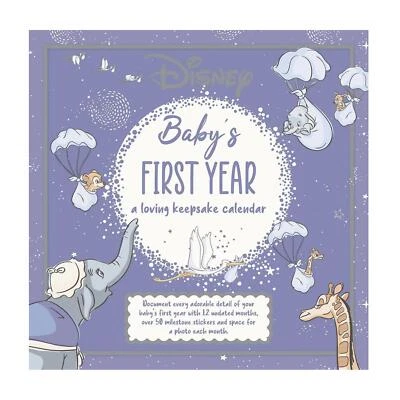 Disney Classic Baby's First 1st Year Calendar Keepsake Milestones Record Undated - Image 1 of 4