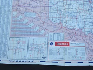 Hoja de ruta vintage Standard Oil Oklahoma 1957 - Imagen 1 de 1