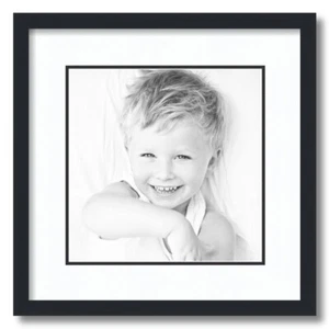 ArtToFrames Matted 16x16 Black Picture Frame with 2" Double Mat, 12x12 Opening - Picture 1 of 497