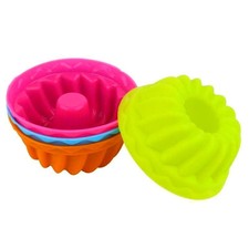 12 pz mini tazze da forno in silicone zucca stampo muffin pasticceria antiaderente