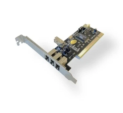 VIA VT6306 Scheda controller PCI FireWire 3+1 porte IEEE 1394 - Immagine 1 di 2