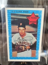 1971 Kellogg's Gaylord Perry #6 “EX” San Francisco Giants HOF CENTERED BEAUTY