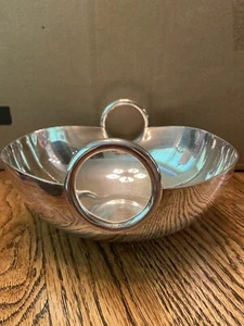 Fala Lega Argentata italienische Premium versilberte MCM Henkelschale 8 Zoll - Bild 1 von 8