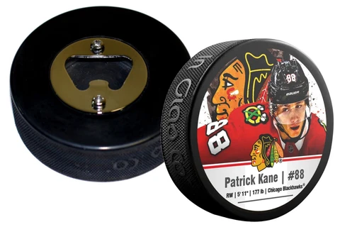Chicago Blackhawks Patrick Kane Player Series Hockey Puck Bottle Opener Cover