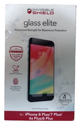 Zagg Invisible Shield Glass Elite for iPhone 8Plus/7Plus/6sPlus/6Plus,5.5" - Image 1 of 3