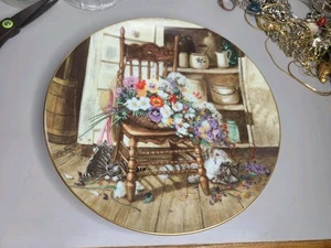 W.S.George Country Cutting Glenna Kurz Collectible Grandma's Garden Series Plate - Picture 1 of 4