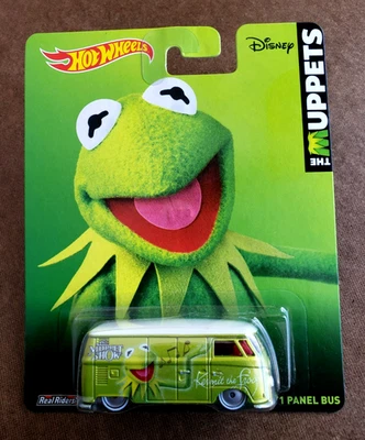 2014 Hot Wheels VOLKSWAGEN T1 PANEL BUS Lime Green POP CULTURE: THE MUPPETS 1:64 - Image 1 of 4