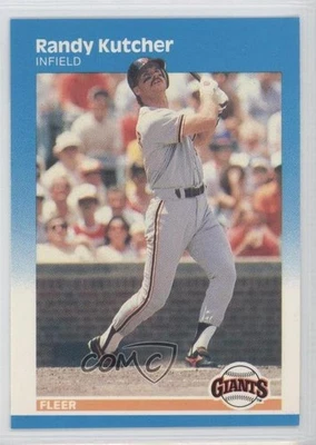 1987 Fleer Factory Set Glossy Randy Kutcher #276 Rookie RC - Image 1 of 2