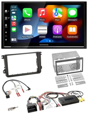 Kenwood DAB USB Bluetooth 2DIN Lenkrad Autoradio für VW T5 Golf Tiguan Touran 20 - Bild 1 von 4