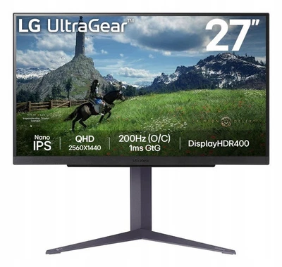 Monitor LG UltraGear 27GS85QX-B 27" nanoIPS 2560 x 1440 px 200Hz - Bild 1 von 4