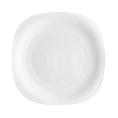 Parma 12.25" Opal Glass Charger Plates, White, Set of 6 - Image 1 of 3