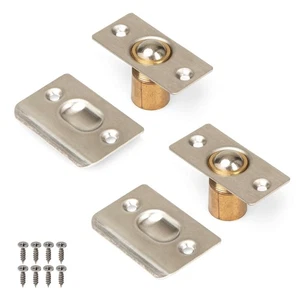 Ilyapa French Door Kugelschnäpper - 2er Pack Satin Nickel Schranktür verstellbare Schraube - Bild 1 von 6