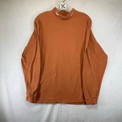 Vintage y2k Nike Texas Longhorns Mock Long Sleeve Shirt Small Burnt Orange Team - Image 1 of 4