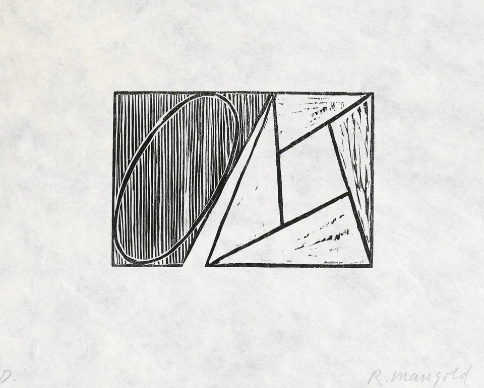 Robert MANGOLD, Ohne Titel II - Holzschnitt - Bild 1 von 1