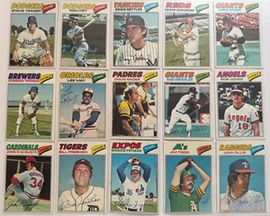 1977 Topps Baseball 50 Card Lot (VG-VGEX w/minor stars, rookies, more) - Picture 1 of 4
