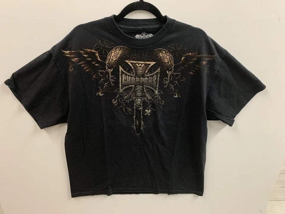 Camiseta Y2K Vintage West Coast Choppers Para Hombre XL Motociclista Cruz de Hierro Foto 1 de 4