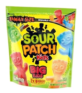 SOUR PATCH KIDS Big Kids Soft & Chewy Candy, Family Size, Bulk 1 lb 11.2 Oz  - Picture 1 of 5