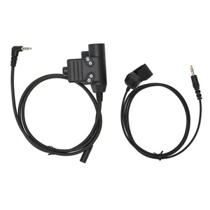 PTT Adapter With 90cm Cable Push To Talk Headset Connector Adapter For FY - Zdjęcie 1 z 23