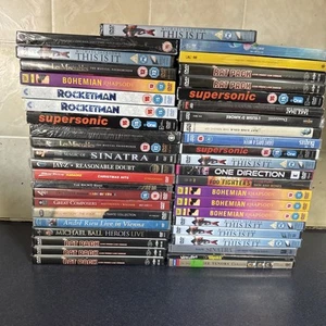45 X New & Sealed Music Dvd Lot Rocket man Take That One Direction Foo Fighters - Picture 1 of 5