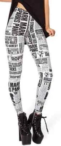 BlackMilk Harry Potter Daily Prophet HWMF Leggings Size Medium M - Picture 1 of 7