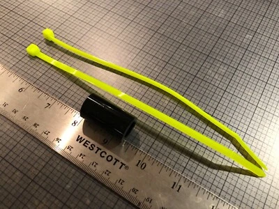 Silicone Exhaust Coupler Tuned Pipe HPI RS4 Nitro Black Neon Green A949 86910 OS - Image 1 of 4