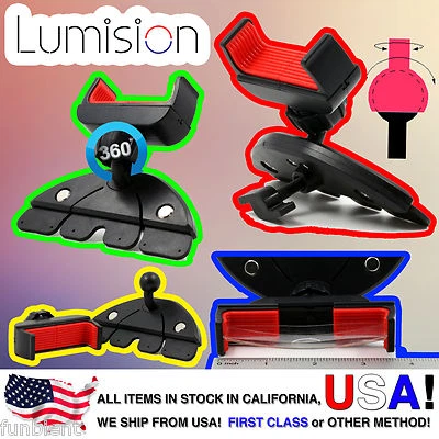 Thin Tray Car CD Dash Slot Mount Holder Dock For iPod iPhone Android Phone GPS - Image 1 of 4