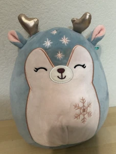 Squishmallows 8" Tanja The Deer Winter Holiday Snowflakes Plush NEW - Picture 1 of 9