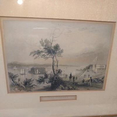 Impresión Bartlett de 1830 The Narrows, Fort Hamilton Foto 1 de 4