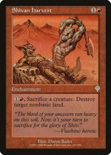 1 x MTG NM Shivan Harvest Invasion Uncommon
