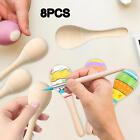 8x Wood Maracas Mini Hand Percussion Rattles for Fiesta Music Party Favors