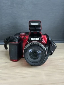 Nikon COOLPIX B500 16MP 40x Optical Zoom Digital Camera Red With 32GB SD Card - Picture 1 of 13