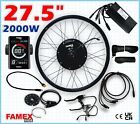 Professional 2000W Electric Bicycle Conversion Kit 27.5" Rear Wheel LCD 48V