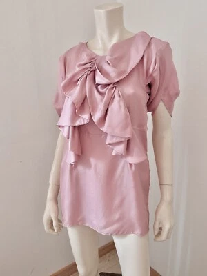 MARNI Mini Dress Pink Bow Wedding Gala Evening Elegant Cocktail Silk Size IT40 S - Image 1 of 4