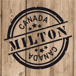 Milton Sticker Vinyl 10 cm / 4" Decal Stamp Milton Canada Car Laptop Tablet Wall - Picture 1 of 4