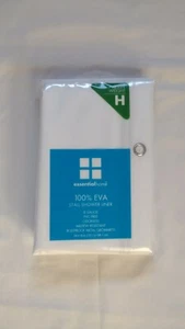 NEW Essential Home Stall White Shower Liner 54'' x 78" 100% EVA  Heavy Weight - Picture 1 of 2