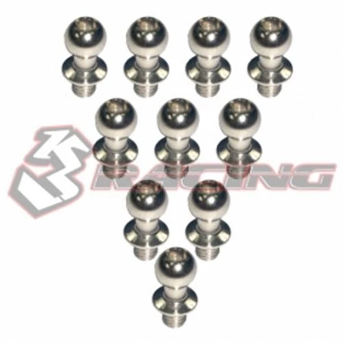 3RACING 3RAC-BS4803S Steel 4.8mm Ball Stud L-3 (10) SAKURA D4 AWD RWD DRIFT CAR - Image 1 of 1