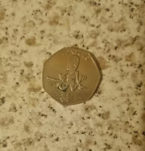 2011 50p BLUE PETER LONDON OLYMPIC GAMES 2012 RARE COIN - Picture 1 of 2